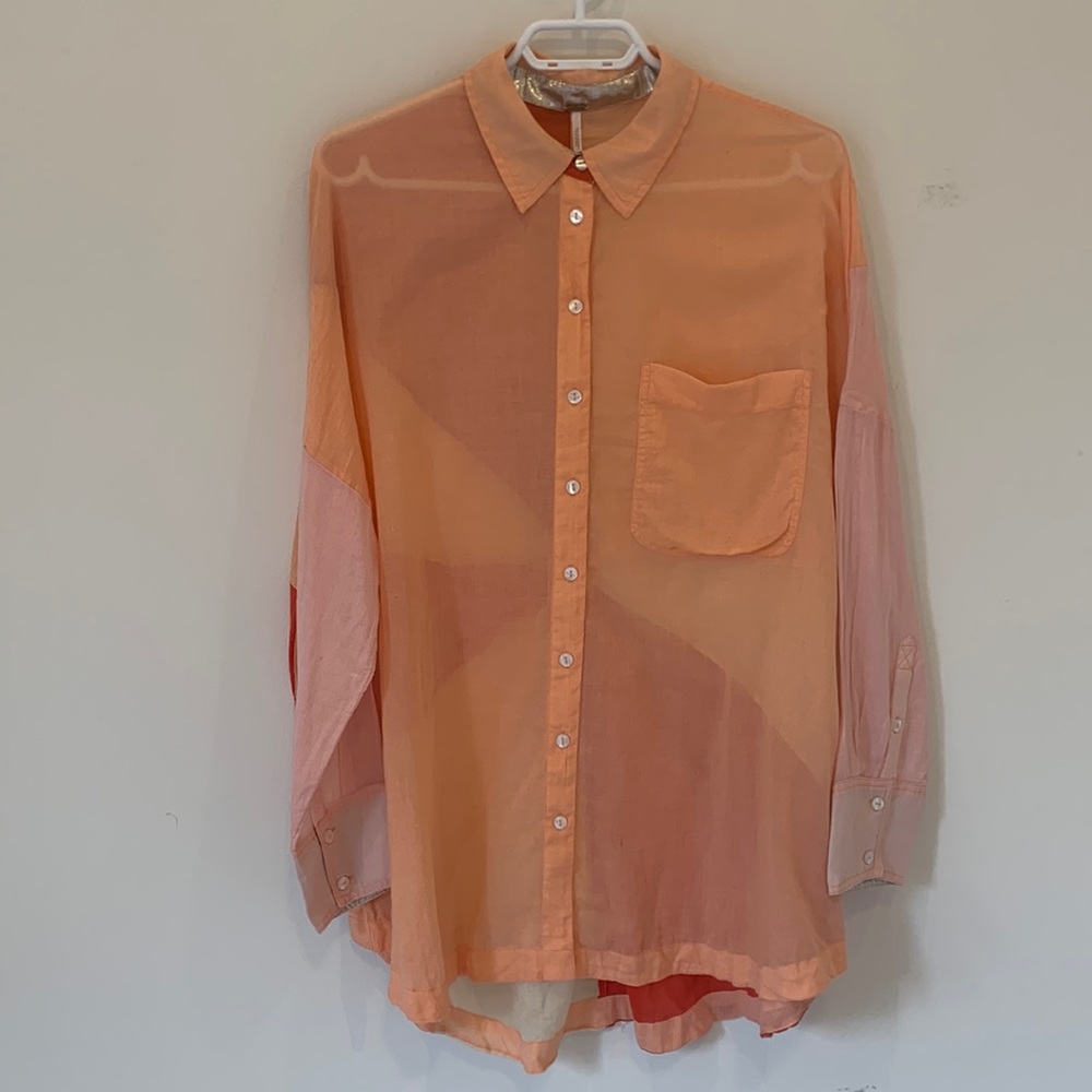 Free People Oversized Cotton Shirt
